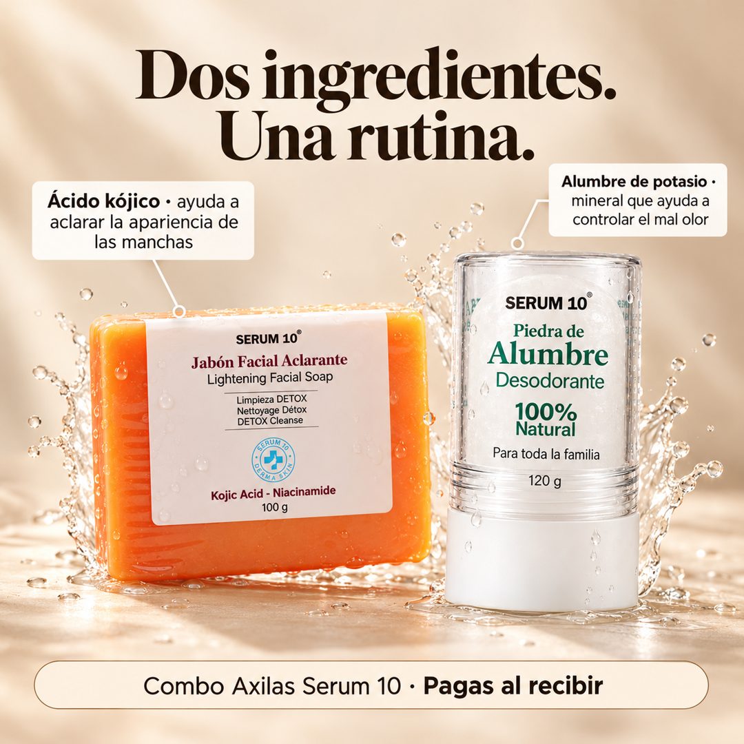 Ácido kójico y alumbre de potasio: dos ingredientes, una rutina